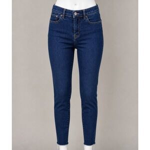 J.Crew 10" Toothpick High Rise Skinny Jeans  Size 27 Raw Hem
